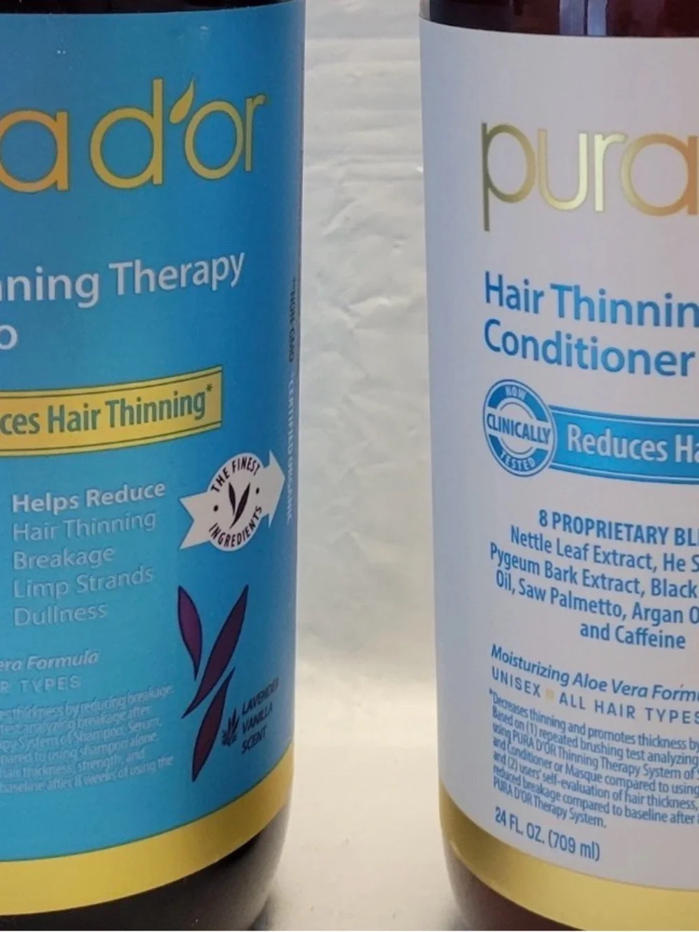 Pura D'Or Hair Thinning Therapy Shampoo & Conditioner Set 24oz